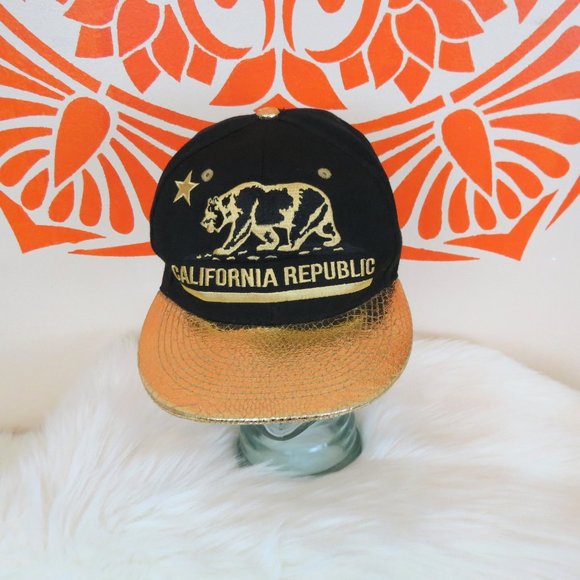 leader Other - California Republic Black & Gold Baseball Cap